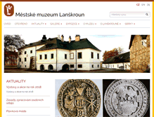 Tablet Screenshot of muzeumlanskroun.cz